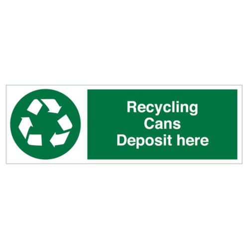 Recycling Cans Sign (68120V)